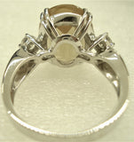 Andesina stone ring seen from the behind
