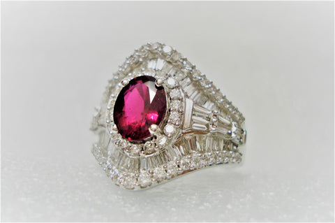 RED TOURMALINE RING